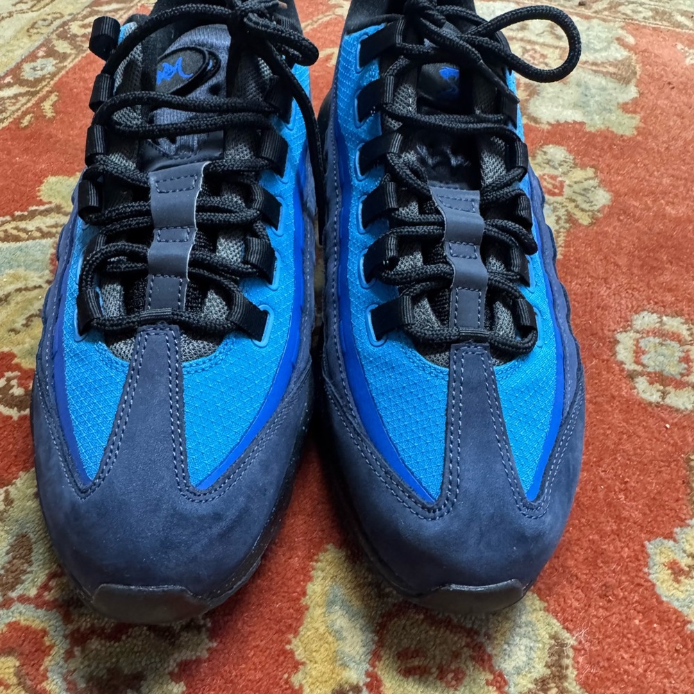 Nike Air Max 95 Men's Black and Blue Shoes